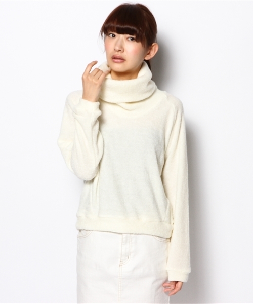 WEGO（ウィゴー）の「WEGO/オフタートルニットソー（ニット/セーター・レディース・アイボリー/グレー・FREE）」の9枚目の写真