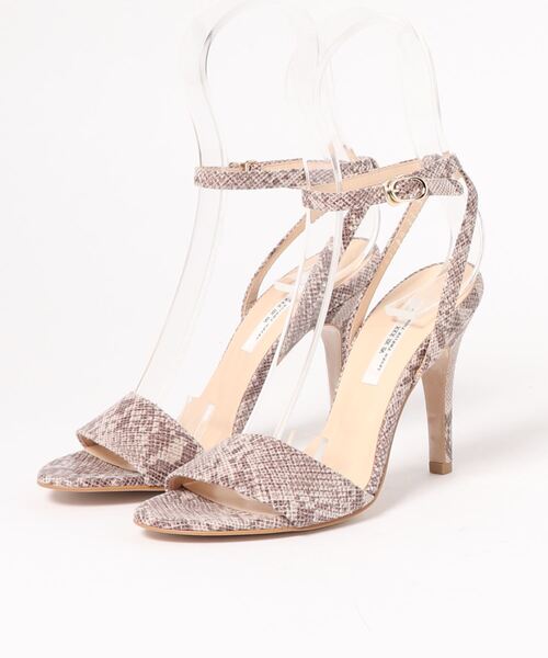 SEVEN TWELVE THIRTY（セヴントゥエルヴサーティー）の「アンクルストラップサンダル（サンダル・レディース・パイソン/ピンクベージュ/ブラック/ホワイト/シルバー/レッド・23.5cm/24cm/22.5cm/23cm/22cm/24.5cm）」の8枚目の写真