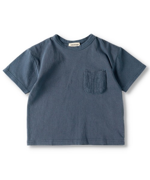 RADCHAP（ラッドチャップ）の「【ペア】ピグメント半袖Tシャツ（Tシャツ/カットソー・キッズ・オレンジ/ブルー・90cm/110cm/100cm/120cm/130cm/140cm/150cm）」の2枚目の写真