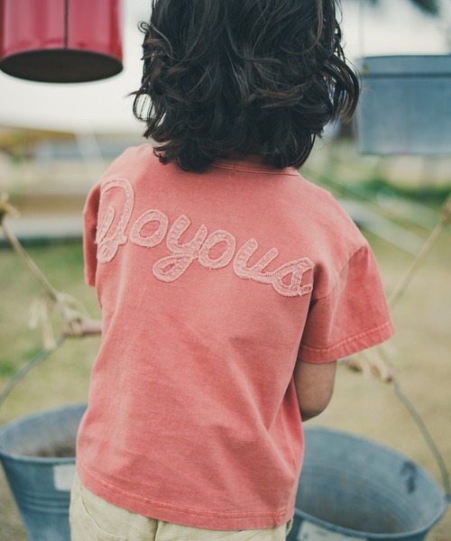 RADCHAP（ラッドチャップ）の「【ペア】ピグメント半袖Tシャツ（Tシャツ/カットソー・キッズ・オレンジ/ブルー・90cm/110cm/100cm/120cm/130cm/140cm/150cm）」の3枚目の写真