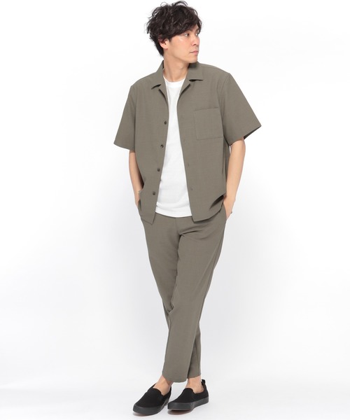 LAKOLE（ラコレ）の「ドライタッチツイルシャツ / LAKOLE（シャツ/ブラウス・メンズ・ベージュ/オリーブ/ブラック・LARGE/SMALL/X-LARGE/MEDIUM）」の9枚目の写真