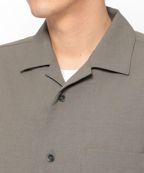 LAKOLE（ラコレ）の「ドライタッチツイルシャツ / LAKOLE（シャツ/ブラウス・メンズ・ベージュ/オリーブ/ブラック・LARGE/SMALL/X-LARGE/MEDIUM）」の8枚目の写真