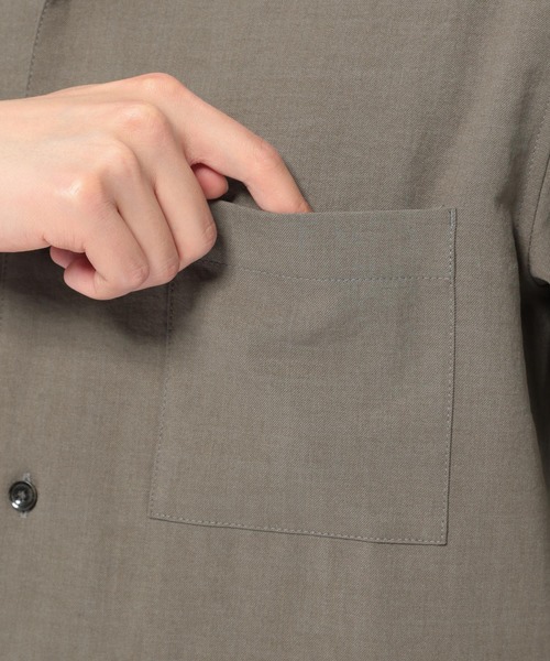 LAKOLE（ラコレ）の「ドライタッチツイルシャツ / LAKOLE（シャツ/ブラウス・メンズ・ベージュ/オリーブ/ブラック・LARGE/SMALL/X-LARGE/MEDIUM）」の6枚目の写真