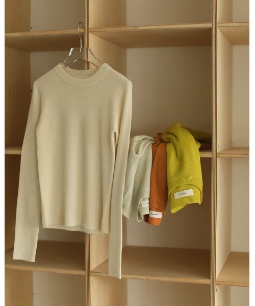 TODAYFUL（トゥデイフル）の「ソフトウールニット（ニット/セーター・レディース・ブラック/オレンジ/ライトグリーン/グリーン系その他/キナリ・FREE）」の11枚目の写真