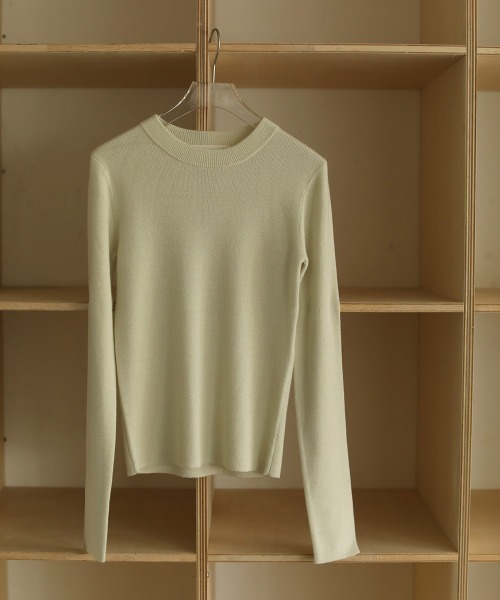 TODAYFUL（トゥデイフル）の「ソフトウールニット（ニット/セーター・レディース・ブラック/オレンジ/ライトグリーン/グリーン系その他/キナリ・FREE）」の16枚目の写真