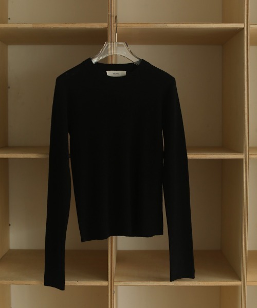 TODAYFUL（トゥデイフル）の「ソフトウールニット（ニット/セーター・レディース・ブラック/オレンジ/ライトグリーン/グリーン系その他/キナリ・FREE）」の14枚目の写真