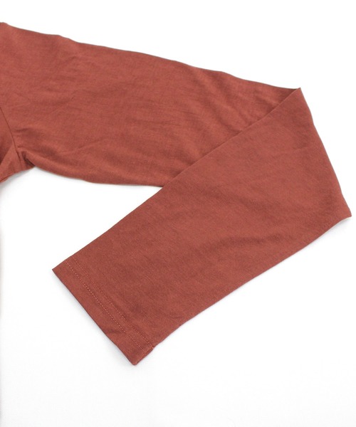 RNA-N(アールエヌエーエヌ)の「M1434 コットンナイロンシアーロンT(Tシャツ/カットソー・レディース・ホワイト/ブラウン/ブルー/グレイッシュベージュ・MEDIUM)」の7枚目の写真