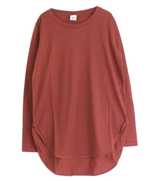 RNA-N(アールエヌエーエヌ)の「M1434 コットンナイロンシアーロンT(Tシャツ/カットソー・レディース・ホワイト/ブラウン/ブルー/グレイッシュベージュ・MEDIUM)」の11枚目の写真