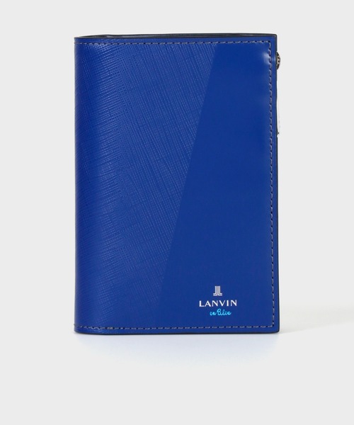 LANVIN en Bleu パーシャル セミハーフサイズ二つ折り財布 LANVIN en Bleu（ランバンオンブルー）の「“Partial”Semi-half