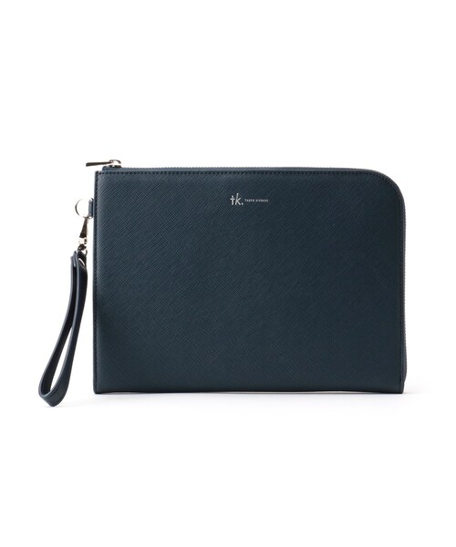tk.TAKEO KIKUCHI（ティーケータケオキクチ）の「サフィアーノミニクラッチバッグ（クラッチバッグ・メンズ・ブラック/ネイビー/ベージュ・00）」の11枚目の写真