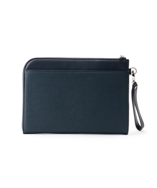 tk.TAKEO KIKUCHI（ティーケータケオキクチ）の「サフィアーノミニクラッチバッグ（クラッチバッグ・メンズ・ブラック/ネイビー/ベージュ・00）」の9枚目の写真