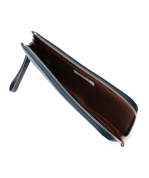 tk.TAKEO KIKUCHI（ティーケータケオキクチ）の「サフィアーノミニクラッチバッグ（クラッチバッグ・メンズ・ブラック/ネイビー/ベージュ・00）」の8枚目の写真