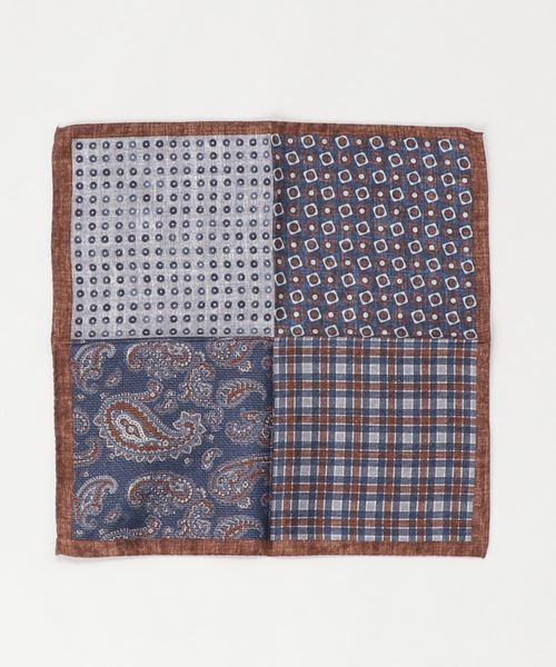 エムエフエディトリアルメンズ M F Editorial Men Made In Italy 四面切替シルクチーフ バンダナ スカーフ M F Editorial エムエフエディトリアル のファッション通販 Zozotown