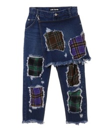 Candy Stripper | CHECK PATCHWORK DENIM パンツ(デニムパンツ)