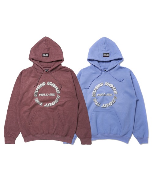FULL-BK（フルビーケー）の「METAL LOGO HOODIE 02（パーカー・メンズ・ブルー/パープル・LARGE/X-LARGE/MEDIUM）」の10枚目の写真