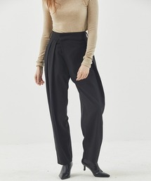 【MANAVIS7 】TAPERED WRAP SLACKS / テーパード ラップスラックス