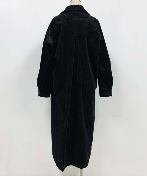 PICCIN（ピッチン）の「コーデュロイオーバーコート（その他アウター・レディース・ブラック/ブルー/アイボリー・M）」の9枚目の写真
