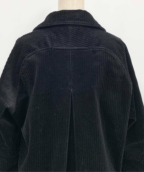 PICCIN（ピッチン）の「コーデュロイオーバーコート（その他アウター・レディース・ブラック/ブルー/アイボリー・M）」の12枚目の写真