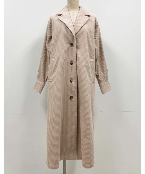 PICCIN（ピッチン）の「コーデュロイオーバーコート（その他アウター・レディース・ブラック/ブルー/アイボリー・M）」の5枚目の写真