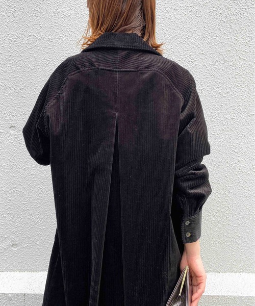 PICCIN（ピッチン）の「コーデュロイオーバーコート（その他アウター・レディース・ブラック/ブルー/アイボリー・M）」の20枚目の写真