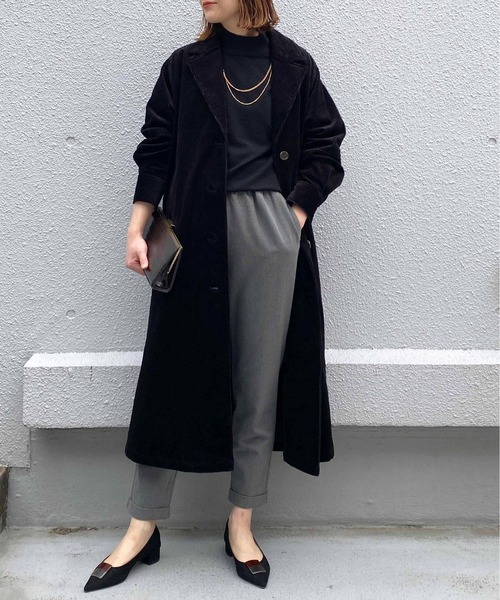 PICCIN（ピッチン）の「コーデュロイオーバーコート（その他アウター・レディース・ブラック/ブルー/アイボリー・M）」の21枚目の写真