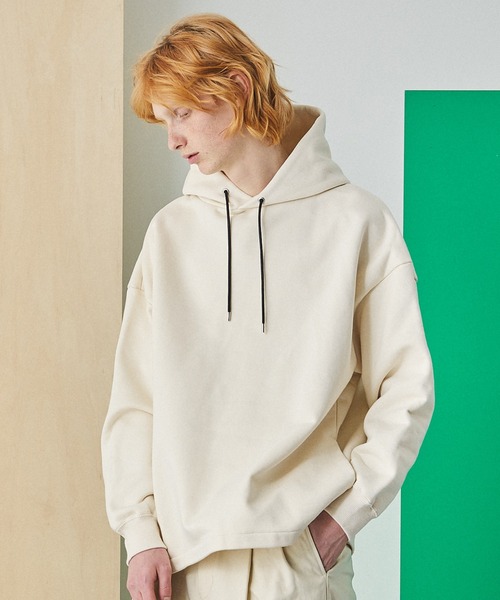 UNITED TOKYO（ユナイテッドトウキョウ）の「バルキービッグパーカー（パーカー・メンズ・オフホワイト/ベージュ/ブラック・2/1）」の10枚目の写真