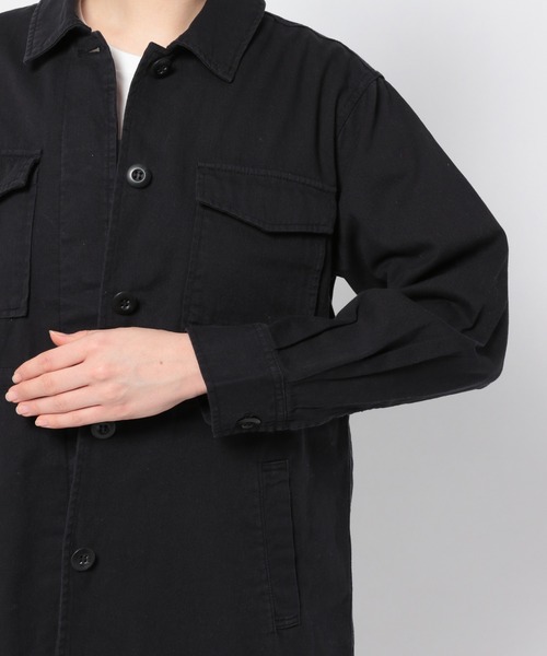 GLOBAL WORK（グローバルワーク）の「ミリタリーシャツブルゾン/930455（ブルゾン・レディース・ダークグレー/カーキ・FREE）」の6枚目の写真