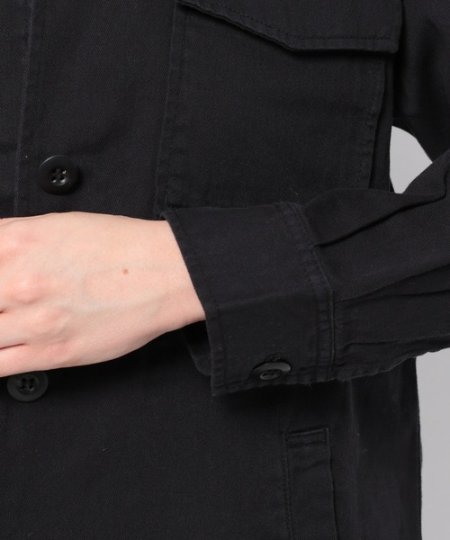 GLOBAL WORK（グローバルワーク）の「ミリタリーシャツブルゾン/930455（ブルゾン・レディース・ダークグレー/カーキ・FREE）」の21枚目の写真