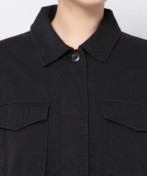 GLOBAL WORK（グローバルワーク）の「ミリタリーシャツブルゾン/930455（ブルゾン・レディース・ダークグレー/カーキ・FREE）」の18枚目の写真