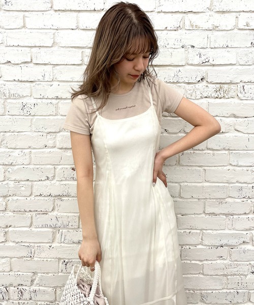 one after another NICE CLAUP（ワンアフターアナザーナイスクラップ）の「アソートキャミソールワンピース（ワンピース・レディース・グレー/アイボリー/ブラック系その他/ベージュ系その他・FREE）」の21枚目の写真