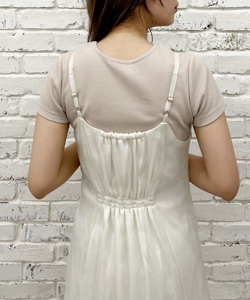 one after another NICE CLAUP（ワンアフターアナザーナイスクラップ）の「アソートキャミソールワンピース（ワンピース・レディース・グレー/アイボリー/ブラック系その他/ベージュ系その他・FREE）」の6枚目の写真