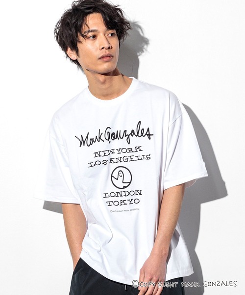 Mark Gonzales（マーク・ゴンザレス）の「Mark Gonzales(マーク ゴンザレス)イラストプリントハーフスリーブカットソー×7type（Tシャツ/カットソー・メンズ・ホワイト系7/ブラック系7/ブラック系1/ホワイト系1/ホワイト系3/ホワイト系4/ブラック系3/ブラック系5/ホワイト系6/ブラック系4/ホワイト系5/ブラック系6/ブラック系2/ホワイト系2/ホワイト系その他/ホワイト系8/ホワイト系9/ブラック系その他/ブラック系8/ブラック系9・M/L/XL）」の9枚目の写真