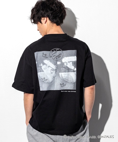 Mark Gonzales（マーク・ゴンザレス）の「Mark Gonzales(マーク ゴンザレス)イラストプリントハーフスリーブカットソー×7type（Tシャツ/カットソー・メンズ・ホワイト系7/ブラック系7/ブラック系1/ホワイト系1/ホワイト系3/ホワイト系4/ブラック系3/ブラック系5/ホワイト系6/ブラック系4/ホワイト系5/ブラック系6/ブラック系2/ホワイト系2/ホワイト系その他/ホワイト系8/ホワイト系9/ブラック系その他/ブラック系8/ブラック系9・M/L/XL）」の17枚目の写真