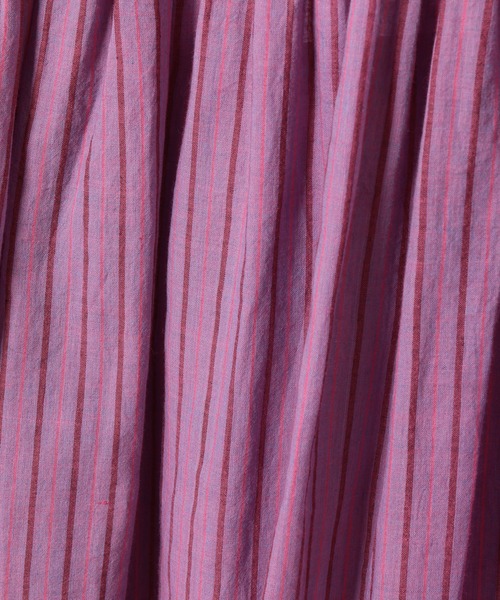 ADAM ET ROPE'（アダムエロペ）の「【KHADI(カディ)】インドコットンシャツワンピース（シャツワンピース・レディース・ピンク/ミント/ホワイト系その他・FREE）」の8枚目の写真