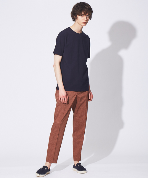 ABAHOUSE(アバハウス)の「【ノンストレス】COTTON LYCRA 圧着 クルーネック 半袖 Tシャツ(Tシャツ/カットソー・メンズ・ホワイト/ダークネイビー/チャコールグレー/ネイビー/ブラック・44/46/48)」の17枚目の写真