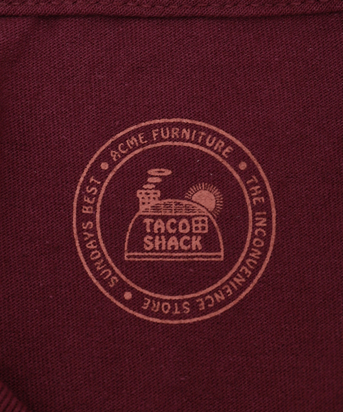 ACME FURNITURE（アクメファニチャー）の「【SUNDAYS BEST/サンデーズ ベスト】TACO SHACK TEE TACO SHACK TEE（Tシャツ/カットソー・レディース・ボルドー/ホワイト・MEDIUM/LARGE）」の14枚目の写真