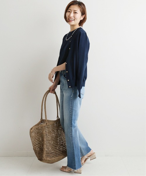 IENA（イエナ）の「filartex クルーネックアンサンブル ◆（アンサンブル・レディース・ネイビー/グリーン/アイボリー・FREE）」の20枚目の写真