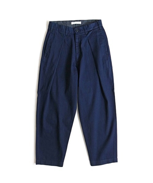 TEXTURE WE MADE(テクスチャーウィーメイド)の「TUCK TUCK PANTS:タックタックパンツ(その他パンツ・メンズ・インディゴブルー・28inch/30inch/32inch)」の11枚目の写真