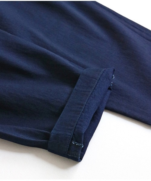 TEXTURE WE MADE(テクスチャーウィーメイド)の「TUCK TUCK PANTS:タックタックパンツ(その他パンツ・メンズ・インディゴブルー・28inch/30inch/32inch)」の10枚目の写真