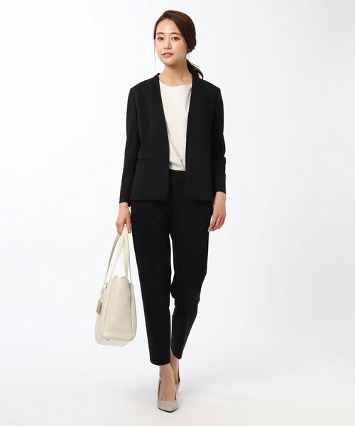 UNTITLED（アンタイトル）の「◆【洗える・消臭・UVカット・接触冷感】ネオカトレアテーパードパンツ（スーツパンツ・レディース・ダークグレー/ダークネイビー/ブルー/ブラック/グレー系その他6・03/02/99/00/01）」の9枚目の写真