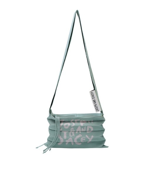 Joseph Stacey グラフィティ ラッキープリーツ ニットクロスバッグ グラフィティ Pleats Joseph Stacey ジョセフアンドステイシー のファッション Lucky Lucky Graffiti ショルダーバッグ Crossbag Knit