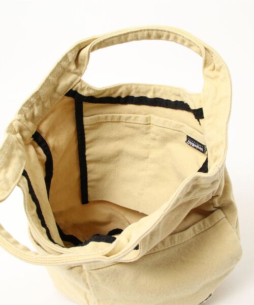 on the day（オンザデイ）の「VegieBAG　バケットバッグ　ボタニカルダイ（トートバッグ・メンズ・イエロー/ネイビー・FREE）」の4枚目の写真