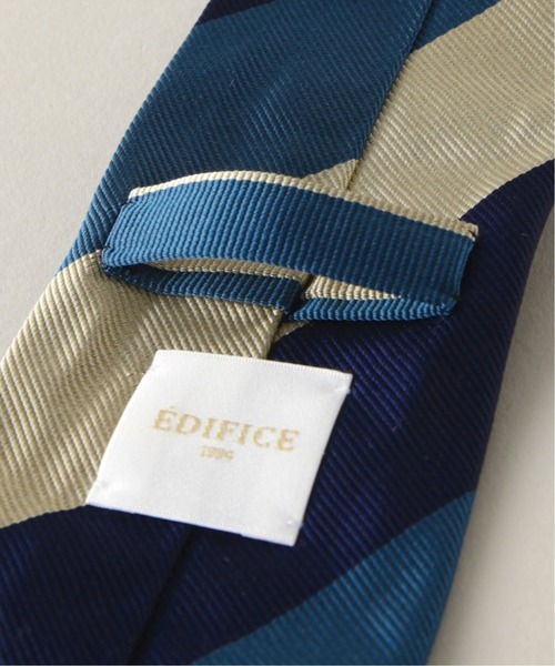 EDIFICE(エディフィス)の「レップブロックストライプAX ネクタイ(ネクタイ・メンズ・グレー/ブルー・FREE)」の3枚目の写真