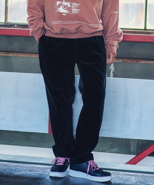 MARBLES(マーブルズ)の「mp9029-CORDUROY TUCK PANTS タックパンツ(その他パンツ・メンズ・ネイビー/アイボリー/ブラウン/ブラック・L/XL/S/M)」の3枚目の写真