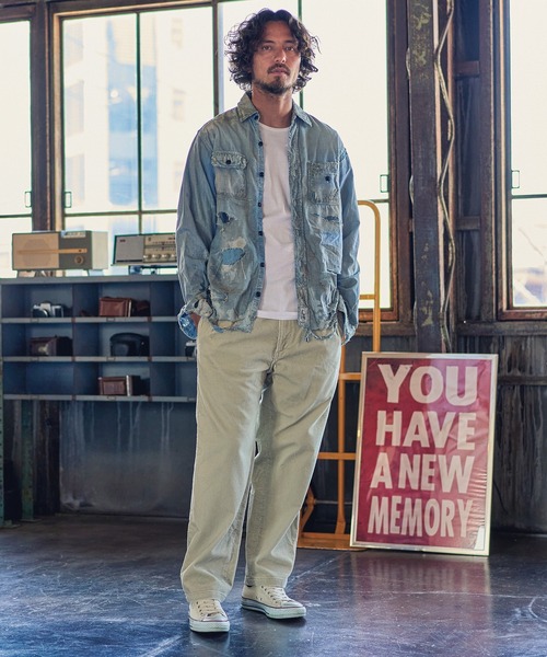 MARBLES(マーブルズ)の「mp9029-CORDUROY TUCK PANTS タックパンツ(その他パンツ・メンズ・ネイビー/アイボリー/ブラウン/ブラック・L/XL/S/M)」の12枚目の写真