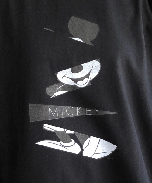 MICKEY MOUSE（ミッキーマウス）の「FD:キャラチョイ Disney ディズニー　ミッキーマウス ビッグTシャツ（Tシャツ/カットソー・レディース・ホワイト/ブラック・S/M/L/XL）」の7枚目の写真