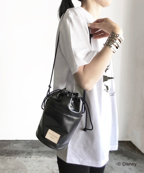 MICKEY MOUSE（ミッキーマウス）の「FD:キャラチョイ Disney ディズニー　ミッキーマウス ビッグTシャツ（Tシャツ/カットソー・レディース・ホワイト/ブラック・S/M/L/XL）」の9枚目の写真