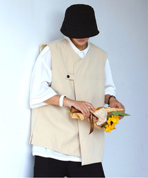 neos | 【neos -addictive design-】ビッグシルエット 1ボタン スムース ベスト(ベスト)