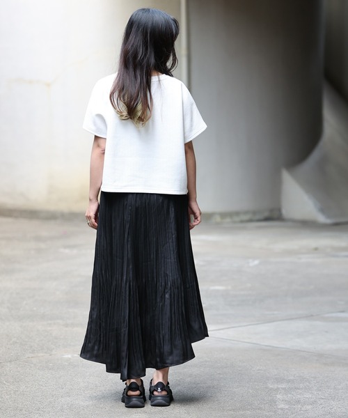 ARCANUM DESIGN（アルカナムデザイン）の「ARL 3WAYシアーシャツ×ヘリンボーンＴシャツ（Tシャツ/カットソー・レディース・ホワイト/ブラック・FREE）」の7枚目の写真