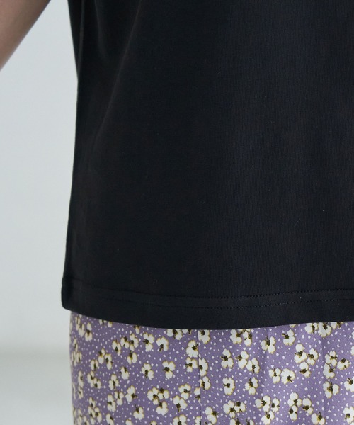 ROPE' PICNIC（ロペピクニック）の「コンパクトTシャツ（Tシャツ/カットソー・レディース・ブラック/ホワイト・38/40）」の9枚目の写真